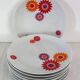 8 Flat Plates Seltmann Weiden West Germany 70s