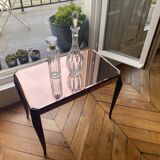 Coffee table with beveled mirrors