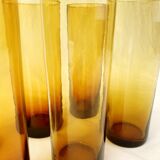 Amber blown glasses
