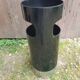 Porte parapluie poubelle kartell 4610-50 design gino colombini noir & inox #a658