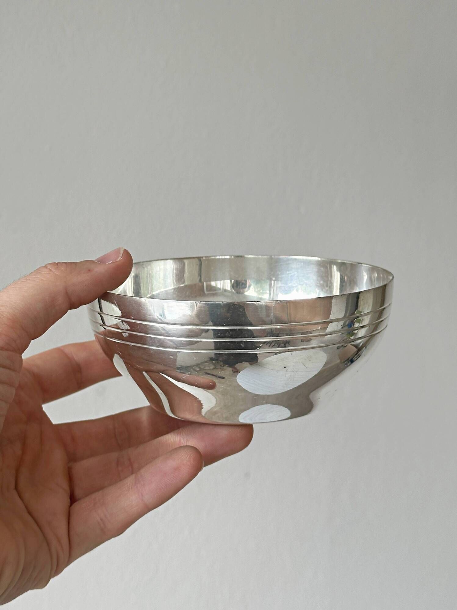 Small vintage silver-plated bowl