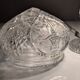 Lampe de table Art Déco formant 'champignon' en cristal taillé, France années 1920