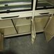 Dentist furniture in metal and black opaline top 1950