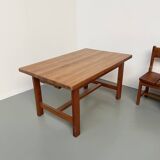 Set of table and 4 chairs, 60s mountain furniture