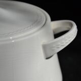 Earthenware soup tureen with rooster design