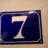 Enameled street number sign 20