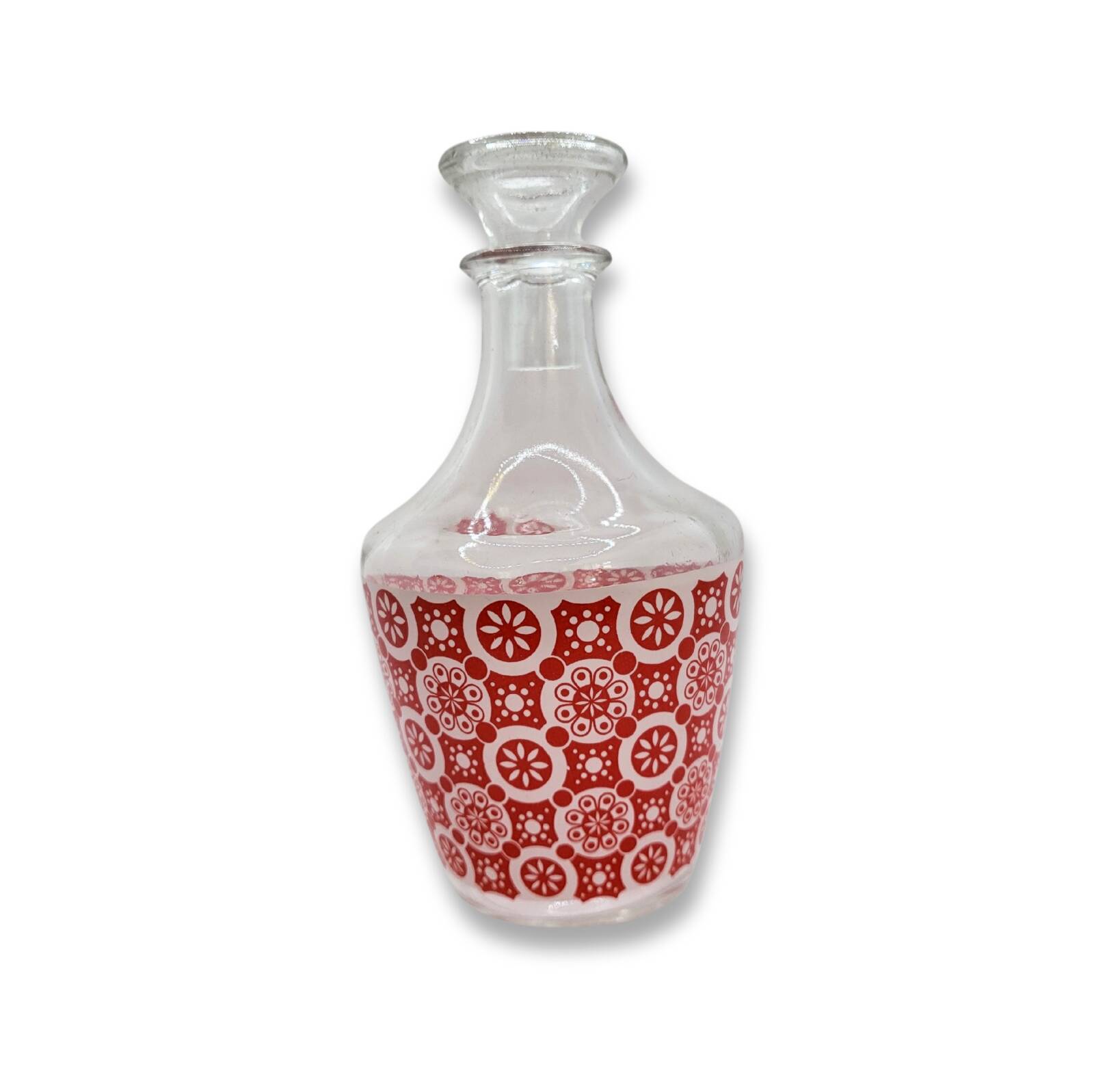 Vintage 70s Carafe – Red Decor | Retro Glassware
