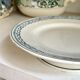 St Amand cake plate in blue ironstone