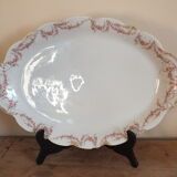 Large oval porcelain dish from Limoges by Théodore Haviland