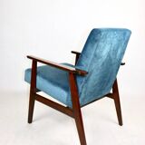 Fauteuil vintage Ocean Blue Fox, années 1970