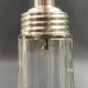 Glass and silver metal sugar shaker