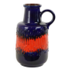 Vintage Allemagne de l’Ouest Poterie Scheurich Bleu Orange Fat Lava 408-40