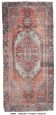 Burgundy & Red Vintage Persian Rug, 153x336Cm