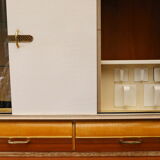 Buffet vintage, bois et formica, 1950