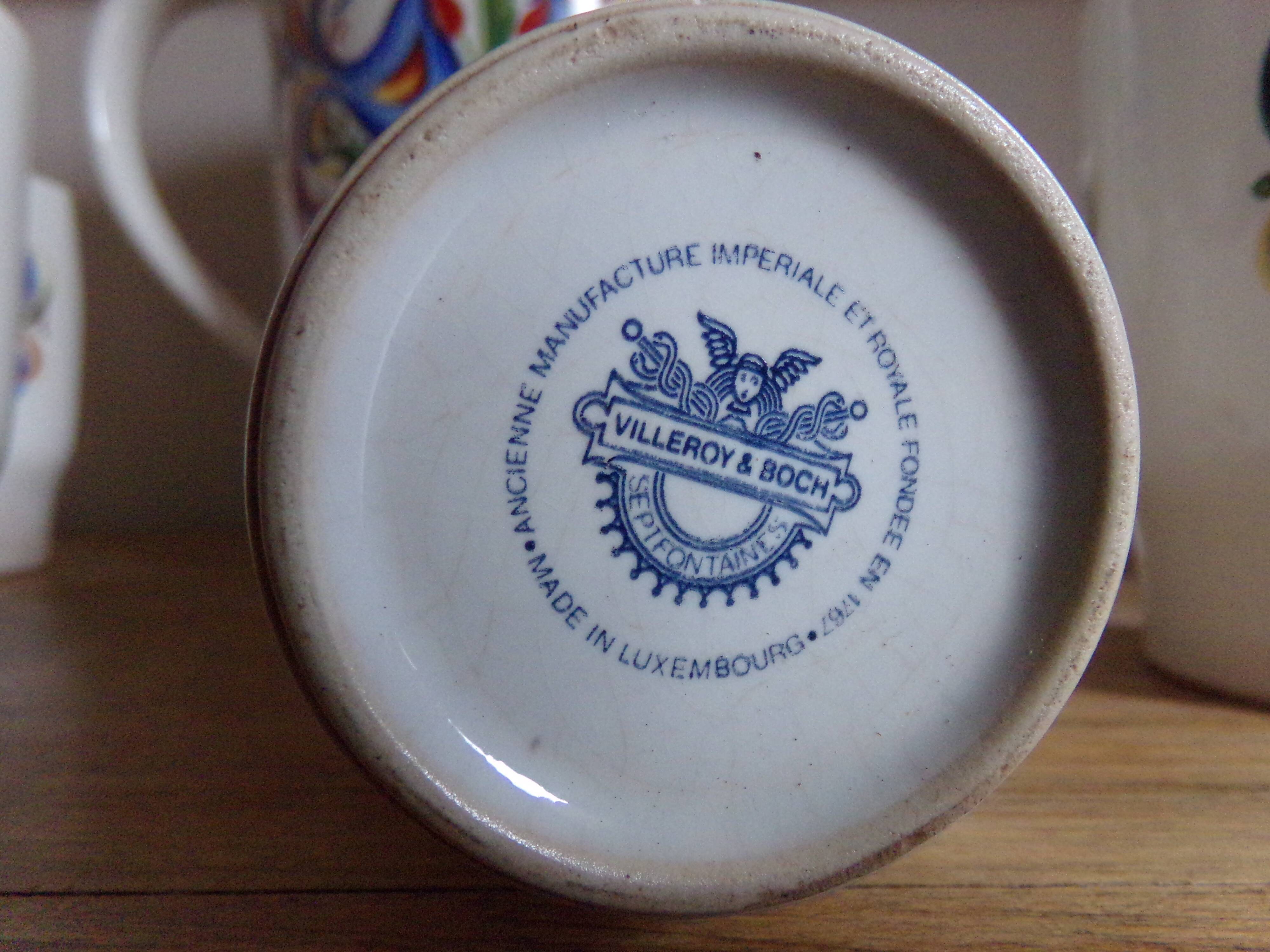 Pichet et verres Villeroy & Boch années 60
