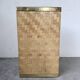 Woven wicker umbrella stand and brass Metal Linea Nova 1960