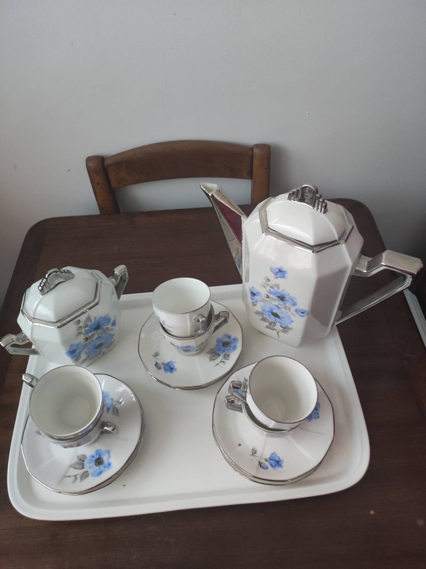 Limoges porcelain coffee service (Limousin porcelain P.L)