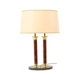 Vintage Lusterie Deknudt Table Lamp Hollywood Regency Style