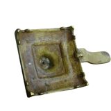 Bougeoir ancien en laiton français, bâtonnet de chambre