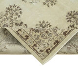 Handmade Vintage Oriental Beige Carpet 195 cm x 308 cm - 36585