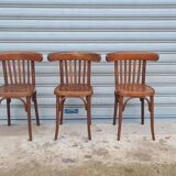 Set of 3 Baumann bistro chairs