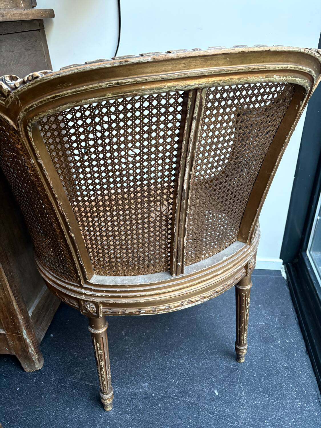 Fauteuil de bureau style Louis XVI