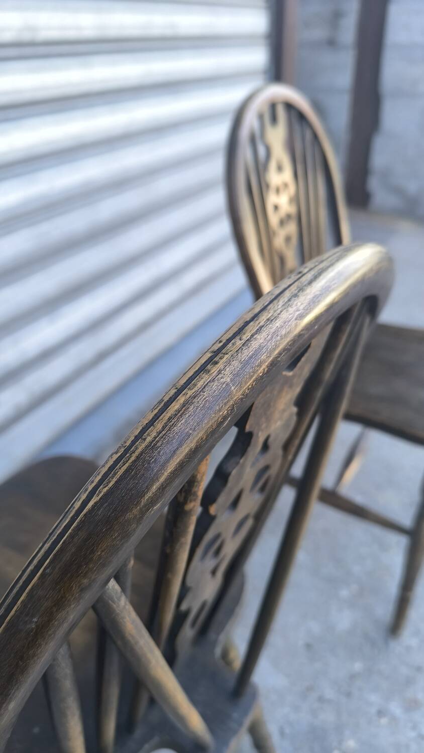 Pair of Ercol Windsor chairs 1890