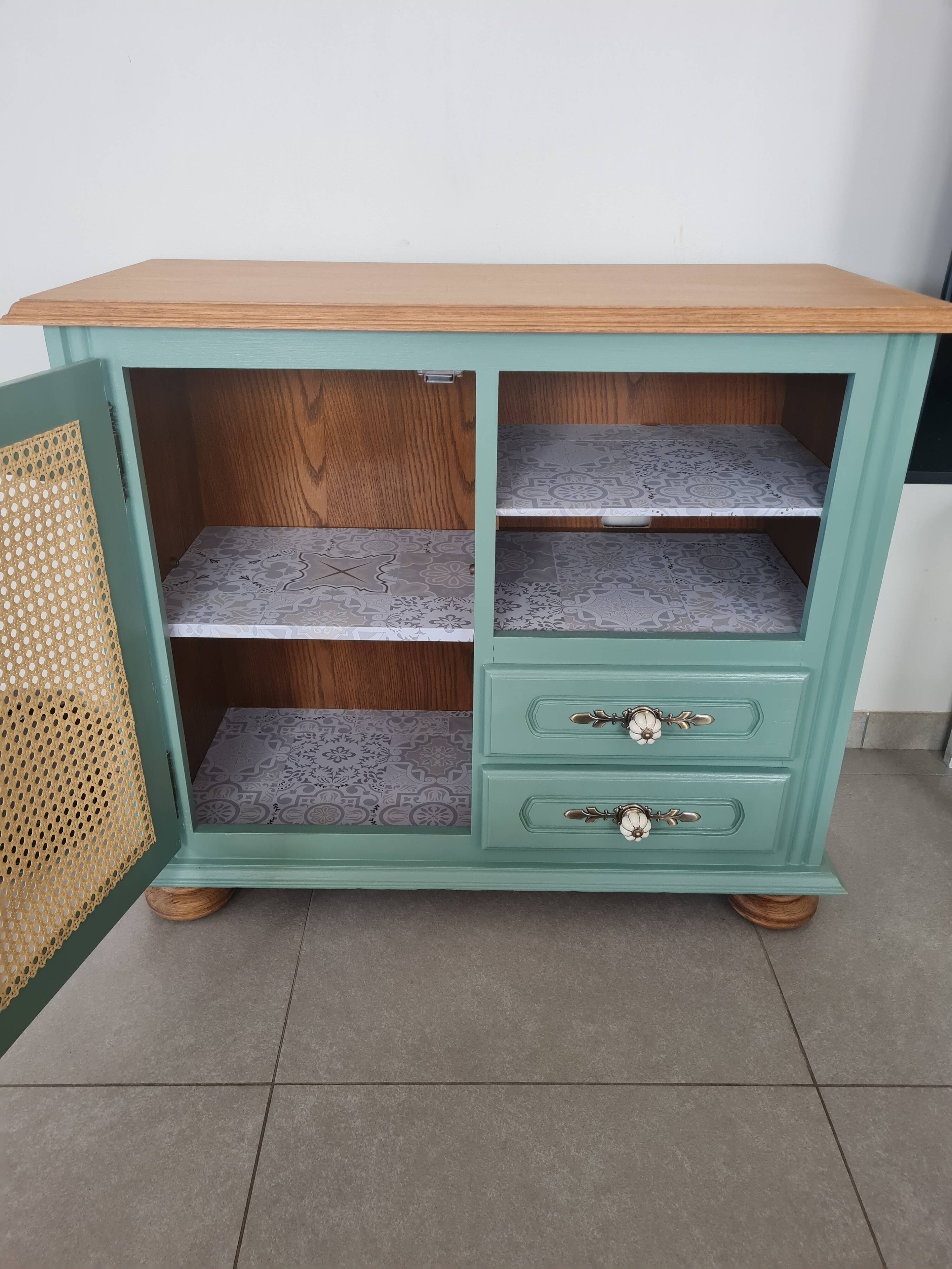 Reworked oak furniture