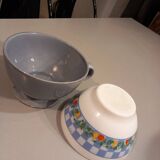 Set of 10 old vintage bowls