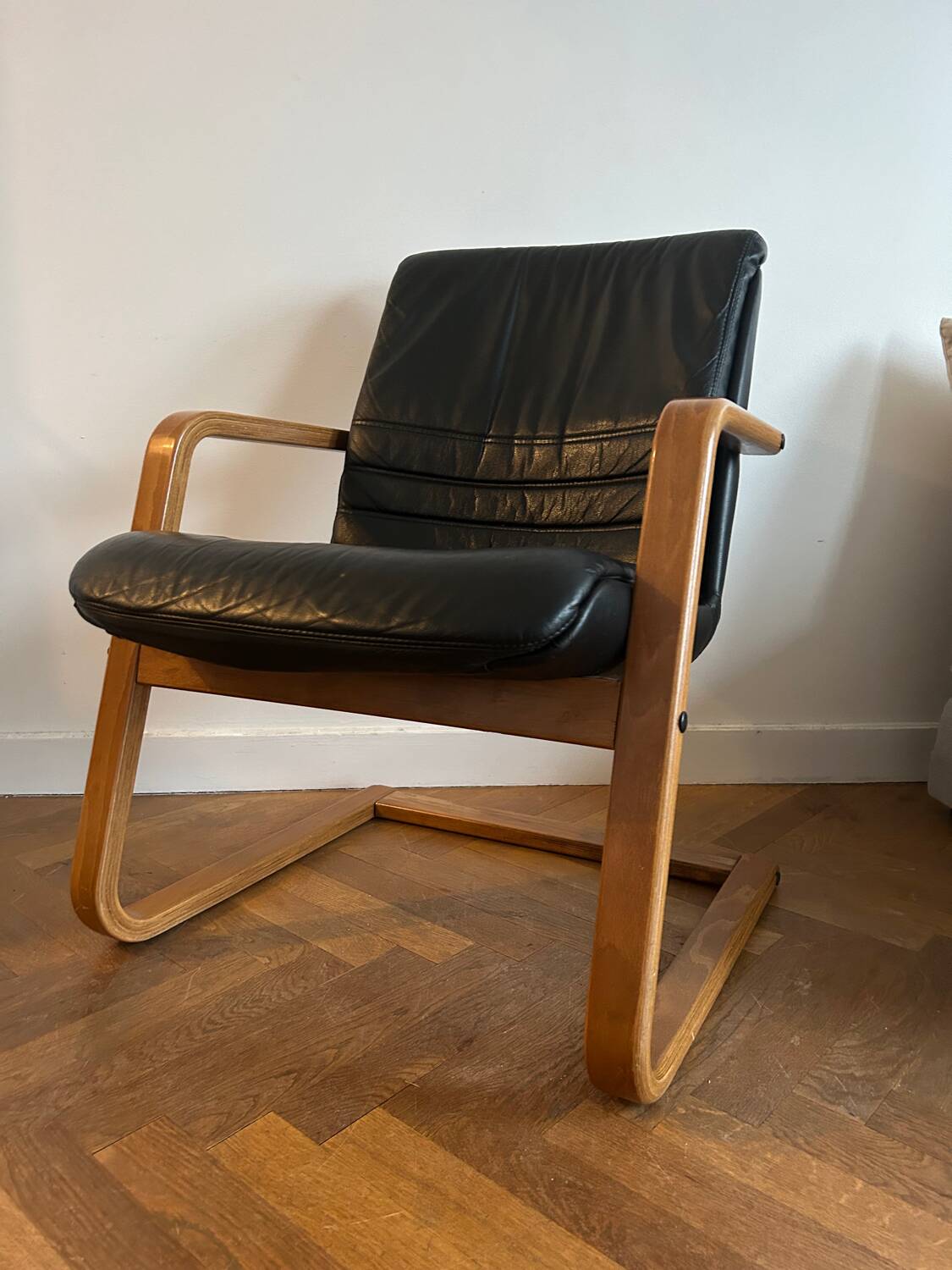 Teak and Skai Armchair