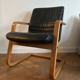 Teak and Skai Armchair