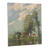 Lake landscape signed 1943