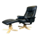 Swivel Reclining Armchair with Matching Footstool — Adjustable Comfort