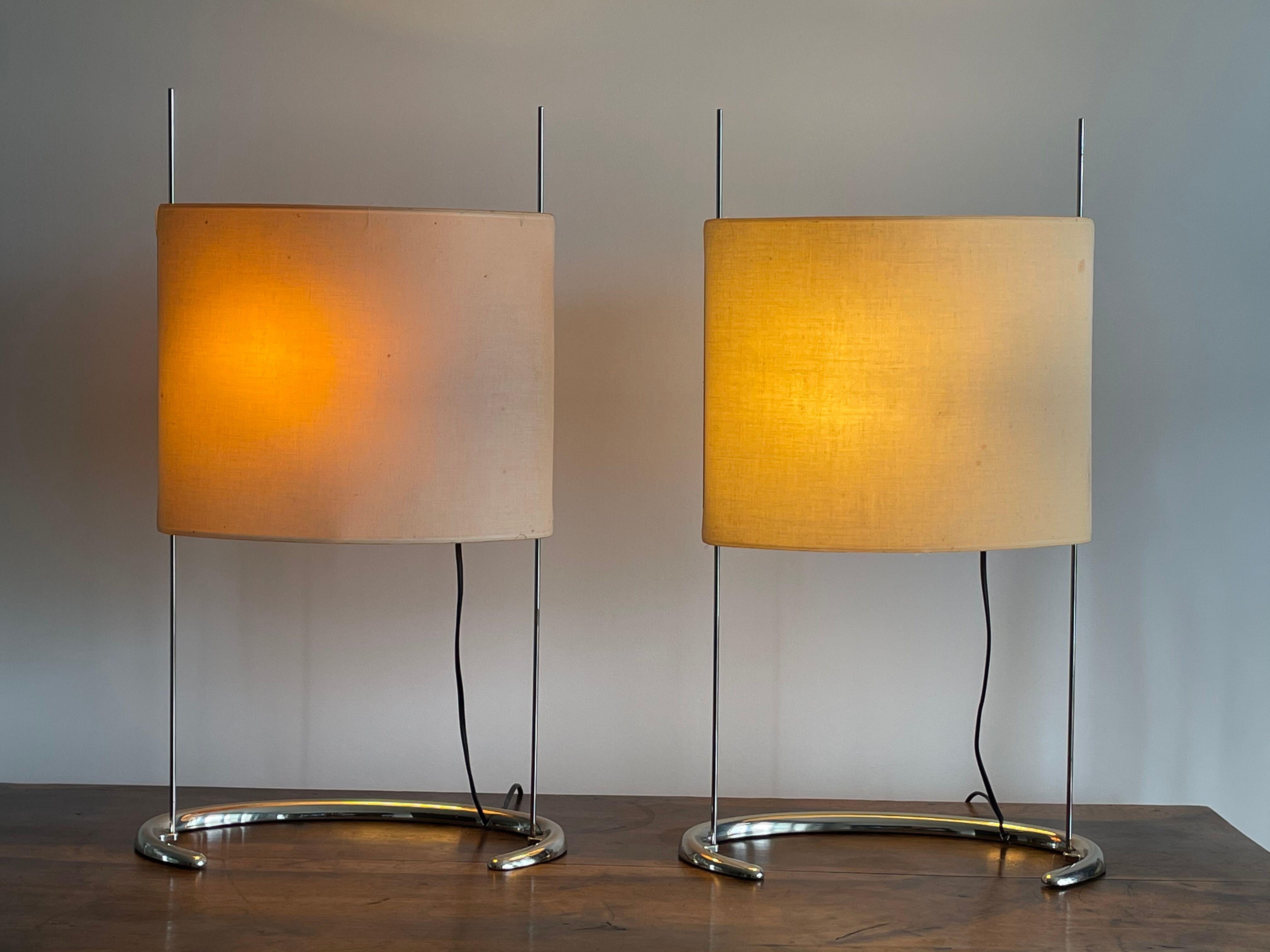 Pair of large "Gala" lamps by Paolo Rizzato, 1970s