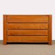 Vintage solid elm chest of drawers, 1980