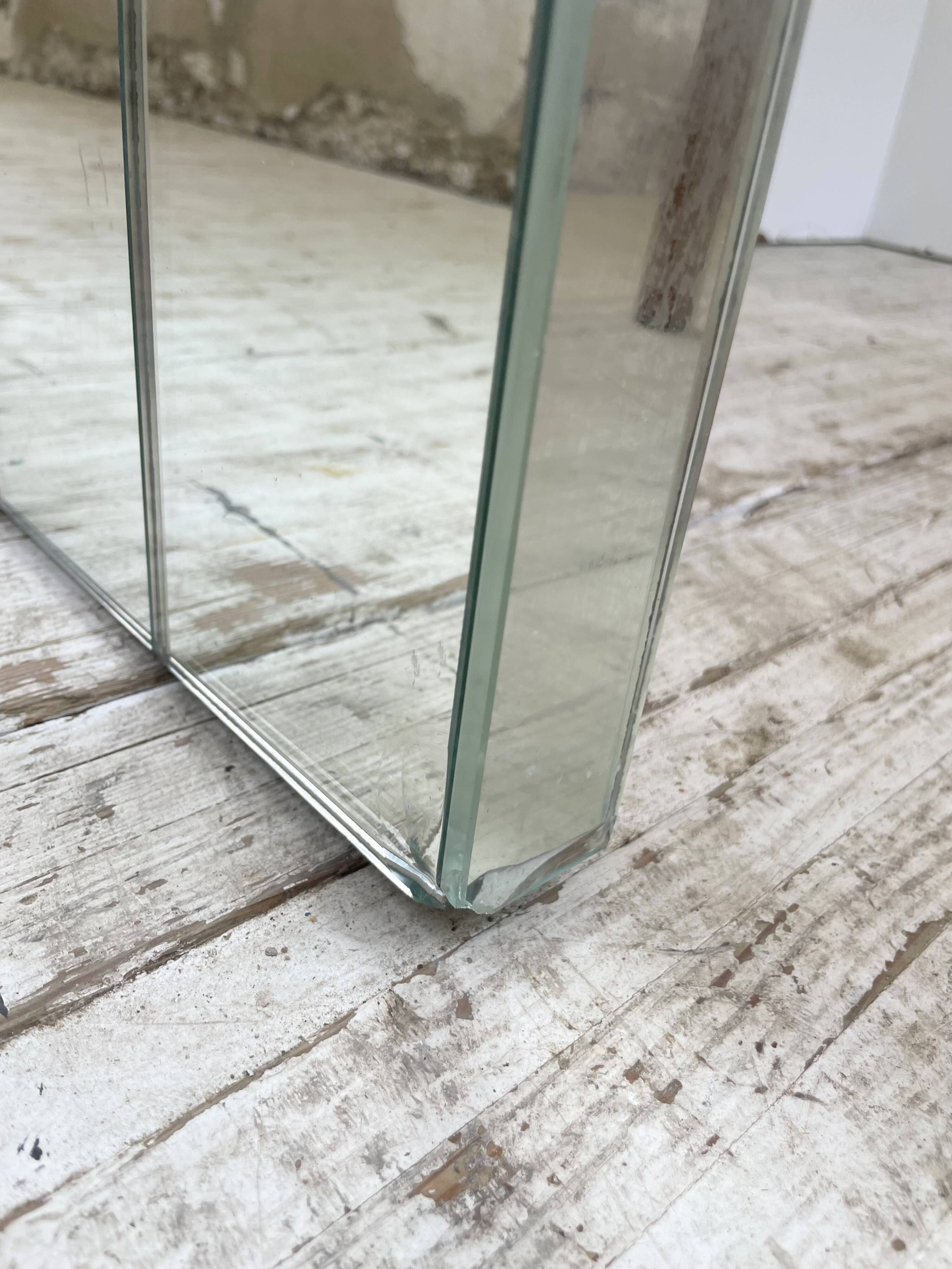 80s lacquered desk and mirror