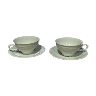 Coffee set "you and I" white porcelain - Winterling - Bavaria (Germany) - 70s