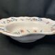 Antique polychrome earthenware shaving dish from La Rochelle, 18th century