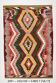 Tapis Kilim tribal tissé à la main 5x7, 155x232Cm