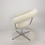 Set of 2 round armchairs, 1970's