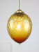 Vintage amber murano glass lamp from empoli