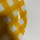 Yellow Scottish pattern plate from the Digoin manufacture