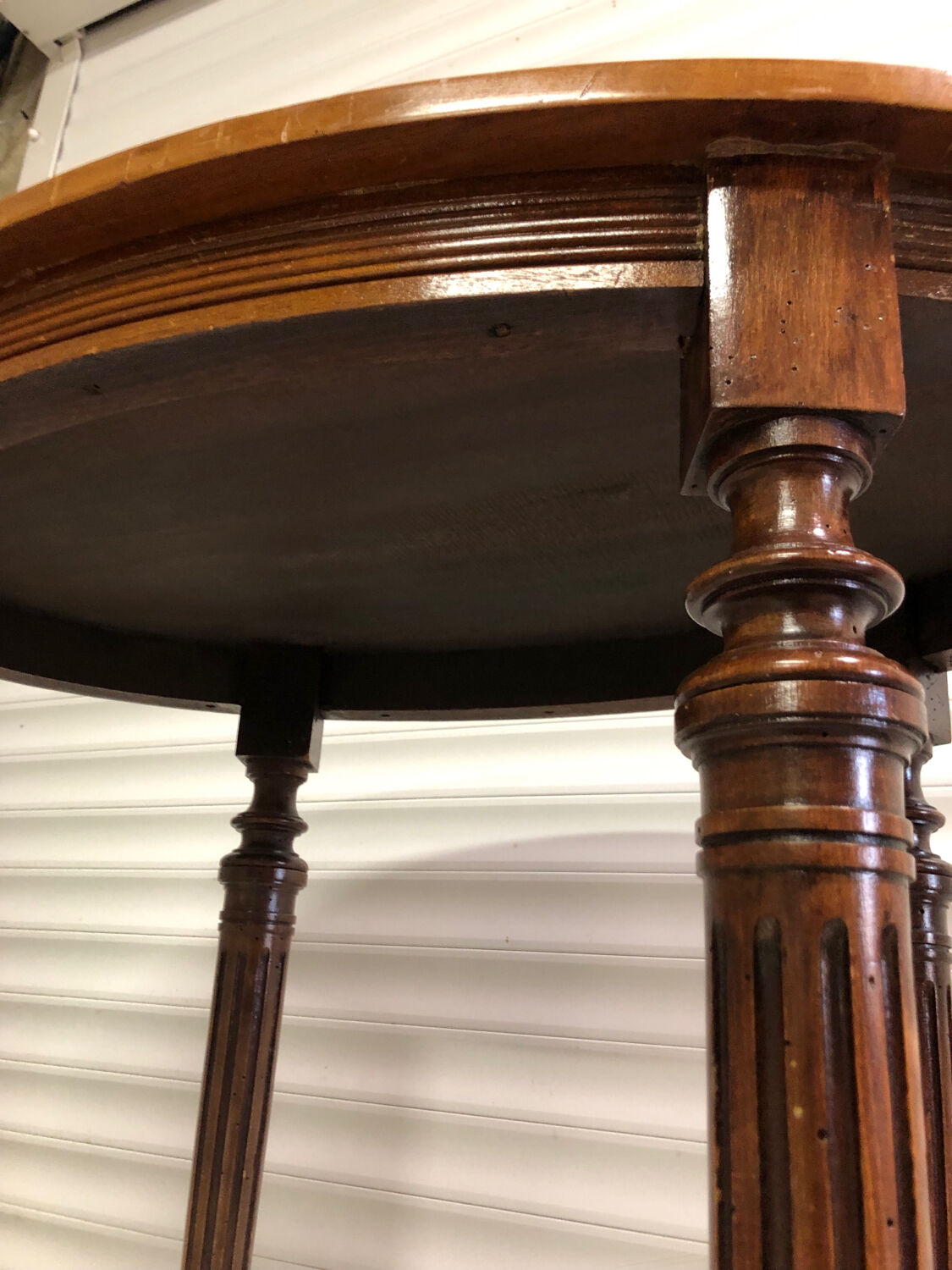 Solid wood oval table 1930