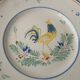 Nevers rooster plate