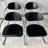 four Bauhaus Chairs produced by Effezeta, Italy 1970