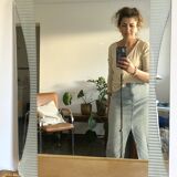 Miroir vintage rétro forme libre années 60 x 80