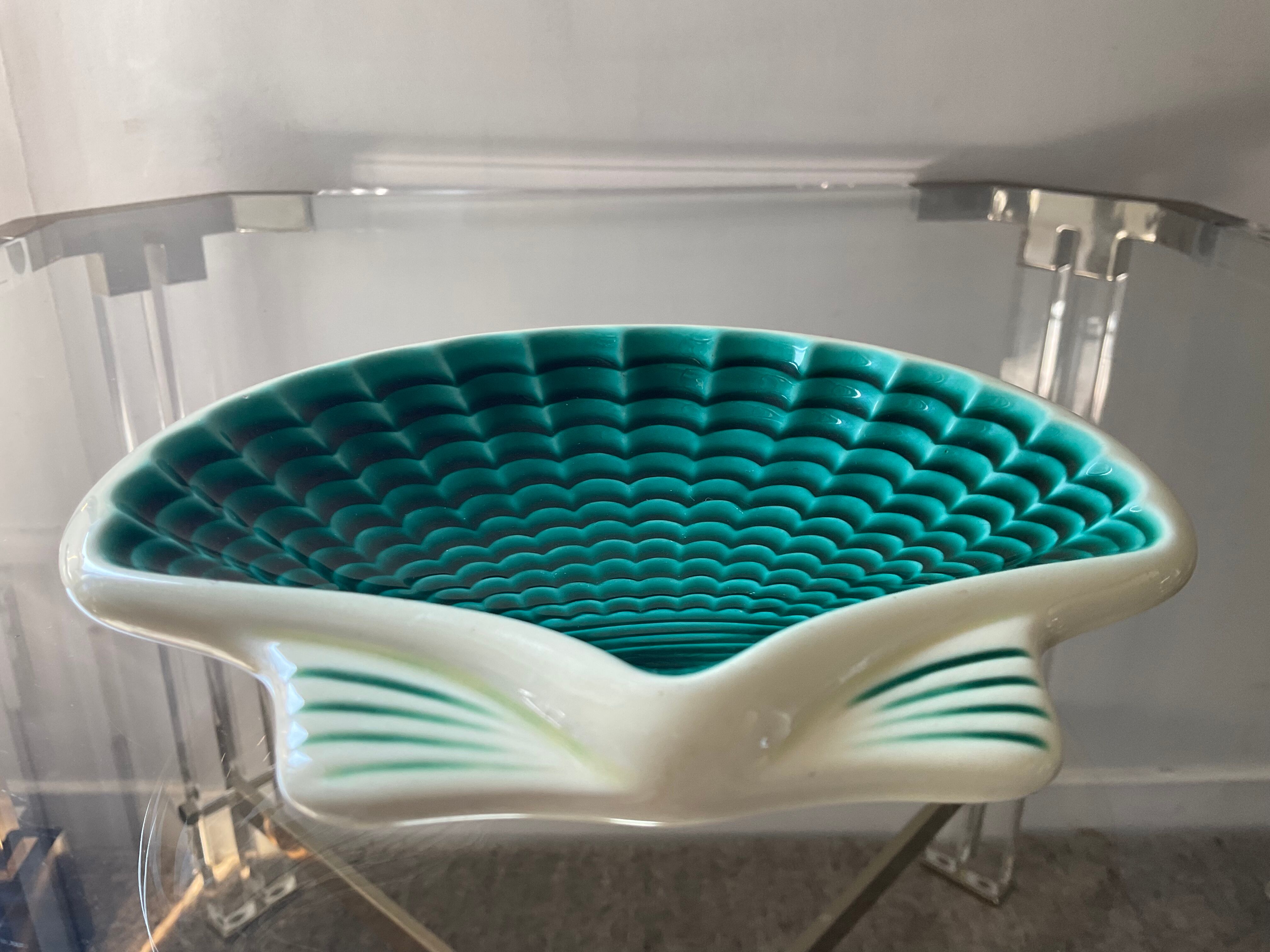 Empty pocket Vallauris ceramic shell 70s