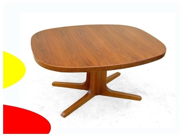 Expandable Danish teak vintage table 1960