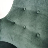 Karl Ekselius for Pastoe FM31 velvet lounge chairs, The Netherlands 1959