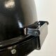 Industrial Black Enamel Factory Spotlight with Convex Glass Cover, 1960s